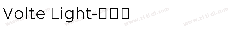 Volte Light字体转换